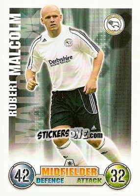 Sticker Robert Malcolm - English Premier League 2007-2008. Match Attax n. 108 - Topps