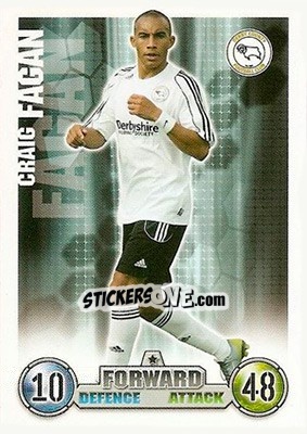 Sticker Craig Fagan - English Premier League 2007-2008. Match Attax - Topps