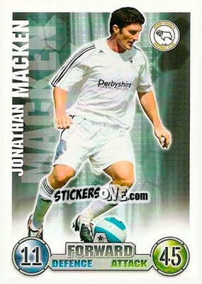 Sticker Jonathan Macken - English Premier League 2007-2008. Match Attax n. 111 - Topps