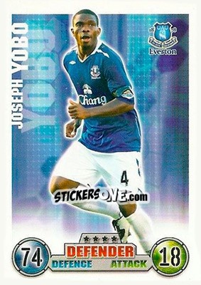 Sticker Joseph Yobo - English Premier League 2007-2008. Match Attax n. 115 - Topps