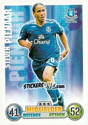 Cromo Steven Pienaar - English Premier League 2007-2008. Match Attax - Topps
