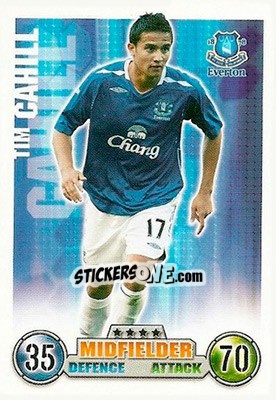 Sticker Tim Cahill - English Premier League 2007-2008. Match Attax - Topps