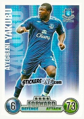 Cromo Ayegbeni Yakubu - English Premier League 2007-2008. Match Attax n. 127 - Topps