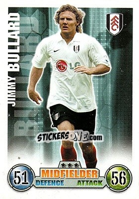 Sticker Jimmy Bullard - English Premier League 2007-2008. Match Attax n. 139 - Topps