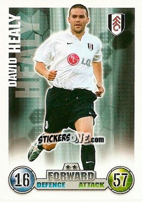 Sticker David Healy - English Premier League 2007-2008. Match Attax n. 142 - Topps