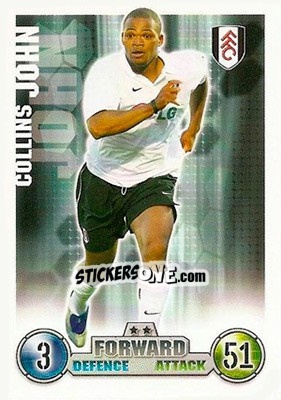 Sticker Collins John - English Premier League 2007-2008. Match Attax n. 144 - Topps
