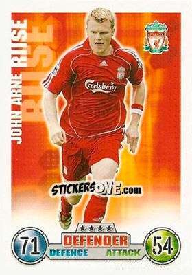 Sticker John Arne Riise - English Premier League 2007-2008. Match Attax n. 147 - Topps