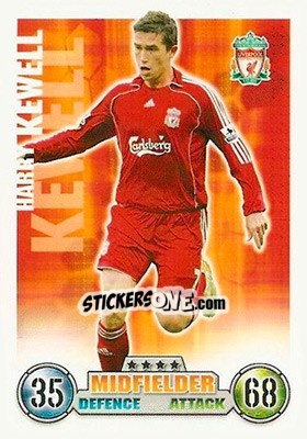 Sticker Harry Kewell - English Premier League 2007-2008. Match Attax - Topps