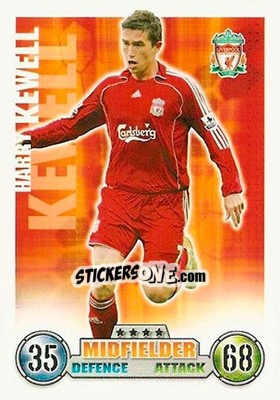 Sticker Harry Kewell - English Premier League 2007-2008. Match Attax n. 150 - Topps