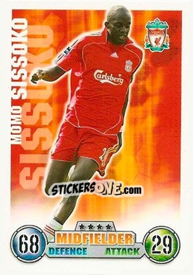 Sticker Mohamed Sissoko - English Premier League 2007-2008. Match Attax - Topps