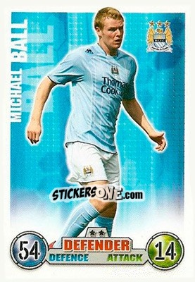 Sticker Michael Ball - English Premier League 2007-2008. Match Attax n. 162 - Topps