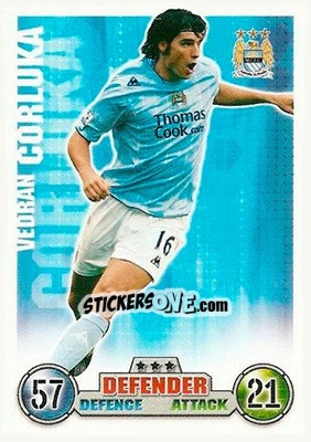 Sticker Vedran Corluka - English Premier League 2007-2008. Match Attax - Topps