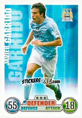 Sticker Javier Garrido - English Premier League 2007-2008. Match Attax n. 165 - Topps