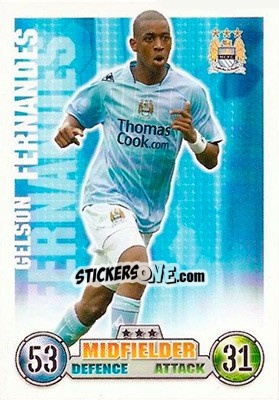 Sticker Gelson Fernandes - English Premier League 2007-2008. Match Attax n. 167 - Topps