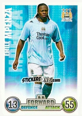 Sticker Emile Mpenza - English Premier League 2007-2008. Match Attax n. 173 - Topps