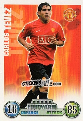 Figurina Carlos Tevez - English Premier League 2007-2008. Match Attax - Topps