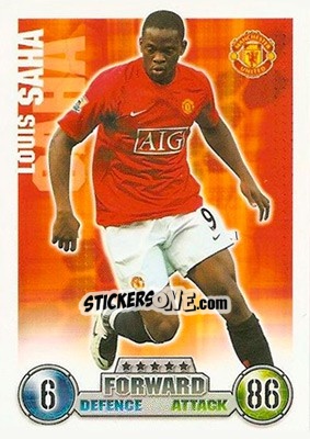 Sticker Louis Saha - English Premier League 2007-2008. Match Attax n. 192 - Topps