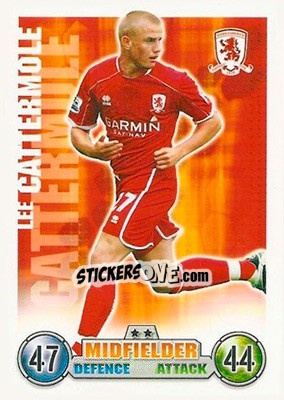 Cromo Lee Cattermole - English Premier League 2007-2008. Match Attax n. 204 - Topps