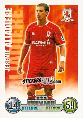 Sticker Jeremie Aliadiere - English Premier League 2007-2008. Match Attax n. 205 - Topps