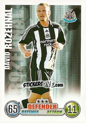 Sticker David Rozehnal - English Premier League 2007-2008. Match Attax n. 210 - Topps