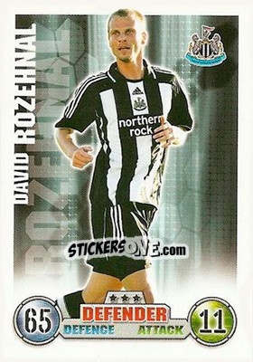 Cromo David Rozehnal - English Premier League 2007-2008. Match Attax - Topps