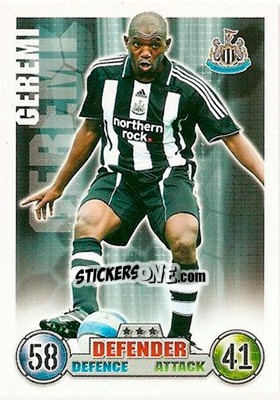 Sticker Geremi - English Premier League 2007-2008. Match Attax - Topps