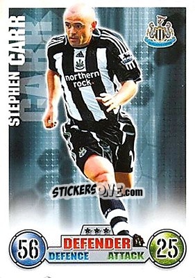 Sticker Stephen Carr - English Premier League 2007-2008. Match Attax - Topps