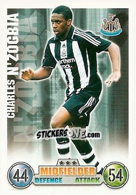 Cromo Charles N'zogbia - English Premier League 2007-2008. Match Attax - Topps