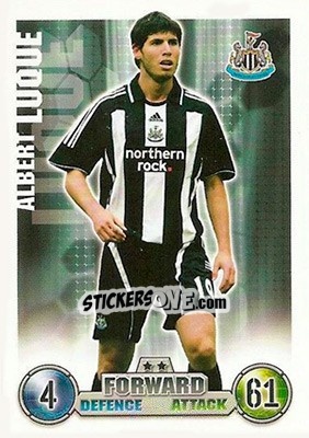 Sticker Albert Luque - English Premier League 2007-2008. Match Attax - Topps
