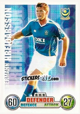 Sticker Hermann Hreidarsson - English Premier League 2007-2008. Match Attax - Topps