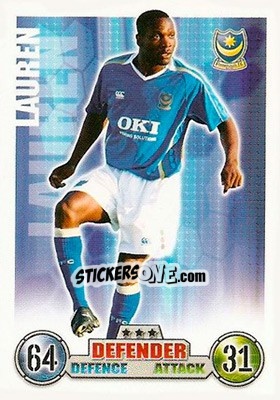 Sticker Lauren - English Premier League 2007-2008. Match Attax n. 228 - Topps