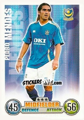 Sticker Pedro Mendes - English Premier League 2007-2008. Match Attax n. 234 - Topps
