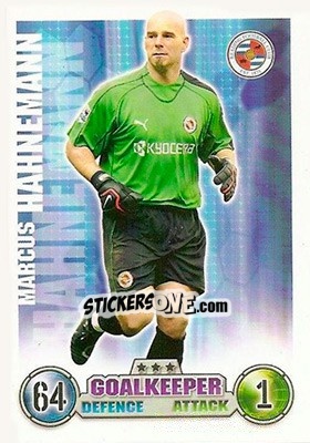 Sticker Marcus Hahnemann - English Premier League 2007-2008. Match Attax - Topps