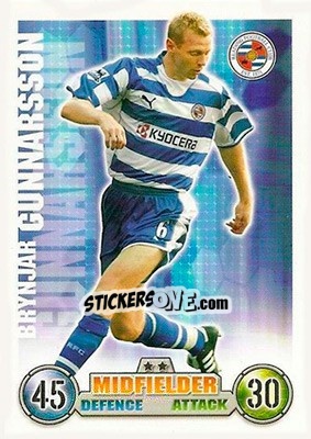 Sticker Brynjar Gunnarsson - English Premier League 2007-2008. Match Attax - Topps