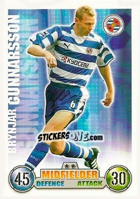 Figurina Brynjar Gunnarsson - English Premier League 2007-2008. Match Attax - Topps