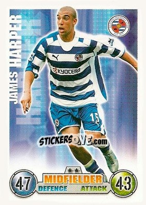 Sticker James Harper - English Premier League 2007-2008. Match Attax n. 249 - Topps