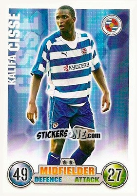 Figurina Kalifa Cisse - English Premier League 2007-2008. Match Attax n. 251 - Topps