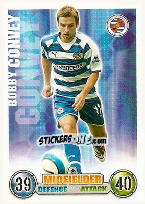 Sticker Bobby Convey - English Premier League 2007-2008. Match Attax n. 252 - Topps