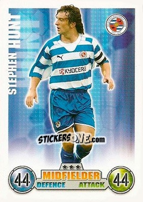 Sticker Stephen Hunt - English Premier League 2007-2008. Match Attax n. 253 - Topps