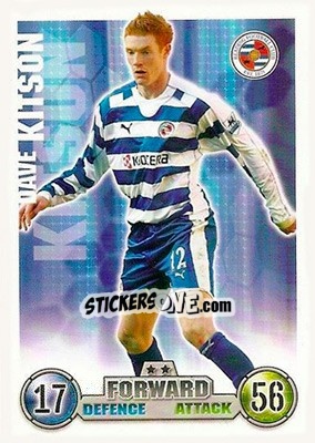 Sticker Dave Kitson - English Premier League 2007-2008. Match Attax n. 254 - Topps