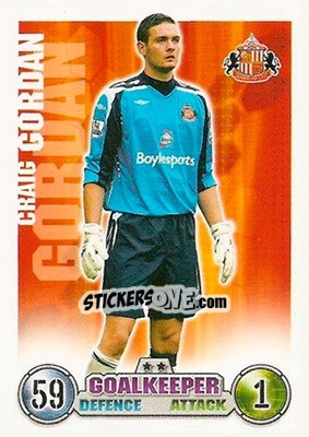 Sticker Craig Gordan - English Premier League 2007-2008. Match Attax n. 257 - Topps