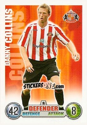 Sticker Danny Collins - English Premier League 2007-2008. Match Attax - Topps
