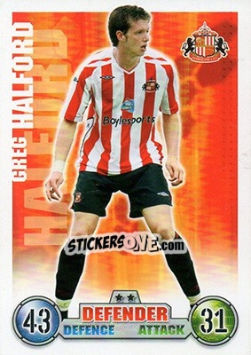 Cromo Greg Halford - English Premier League 2007-2008. Match Attax - Topps