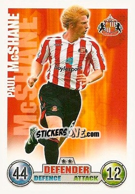 Sticker Paul McShane - English Premier League 2007-2008. Match Attax n. 261 - Topps
