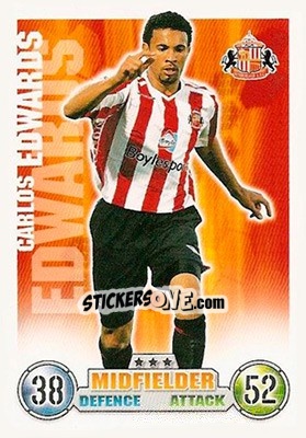 Sticker Carlos Edwards - English Premier League 2007-2008. Match Attax - Topps