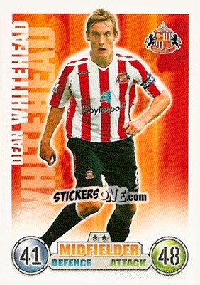 Figurina Dean Whitehead - English Premier League 2007-2008. Match Attax n. 264 - Topps