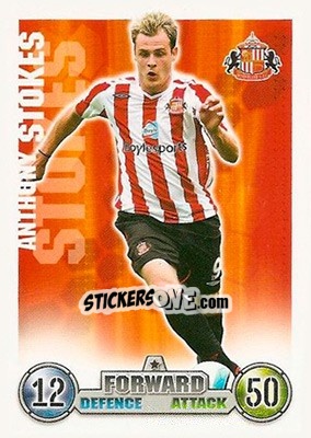 Cromo Anthony Stokes - English Premier League 2007-2008. Match Attax - Topps