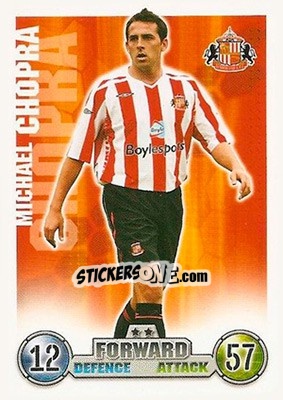 Sticker Michael Chopra - English Premier League 2007-2008. Match Attax n. 272 - Topps