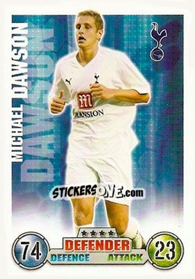 Sticker Michael Dawson - English Premier League 2007-2008. Match Attax - Topps