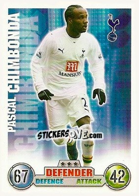 Sticker Pascal Chimbonda - English Premier League 2007-2008. Match Attax - Topps